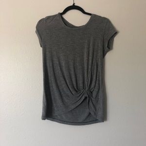 Grey yoga top